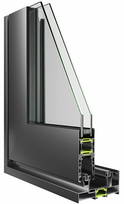 Επάλληλα Κουφώματα Αλουμινίου Europa Ess 34 Hybrid